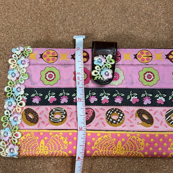 Vintage Coach bifold customized wallet donut embroidery - Picture 15 of 16